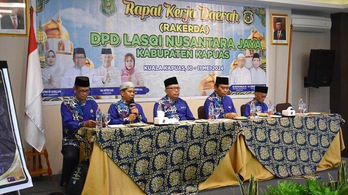 DPD LASQI Nusantara Jaya Kabupaten Kapuas saat menggelar Rapat Kerja Daerah (Rakerda), Jumat (10/5/2025) bertempat di Hasupa Meeting Room Fovere Hotel Kuala Kapuas.