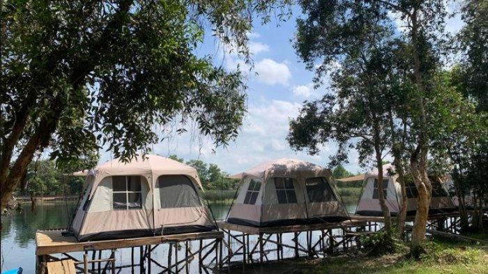 Wisata Jalan Danau Seran, Gutungmanggis, Kecamatan Landasan Ulin, Kota Banjarbaru, Kalimantan Selatan.