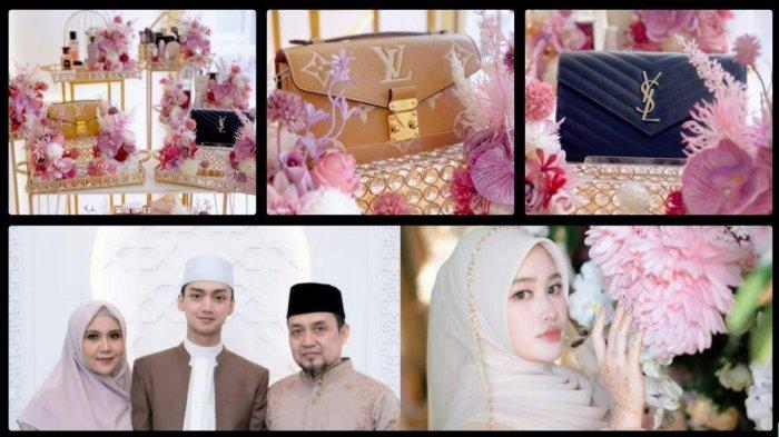 GUS AZMI MELAMAR - Gus Azmi melamar Khansa Mariska pada 27 Februari 2025. Ia memberikan seserahan tas branded dari LV dan YSL