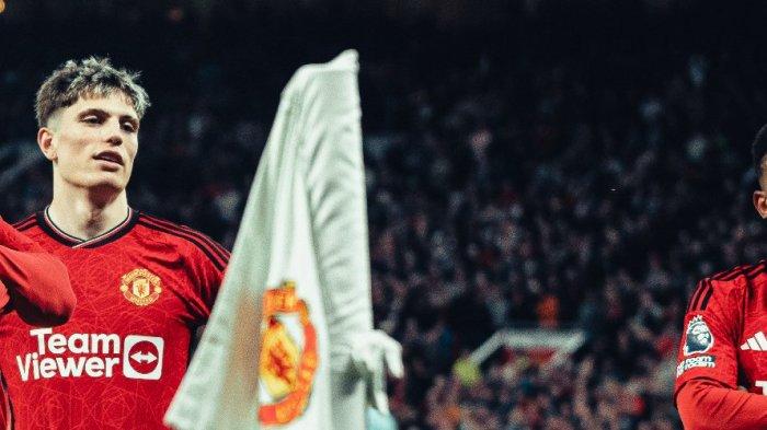 Hasil Manchester City vs Manchester United di final Piala FA saat Garnacho dan Mainoo mencetak gol