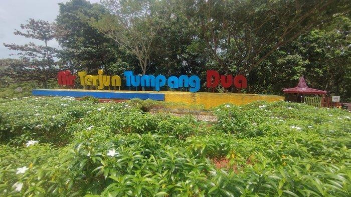 AIR TERJUN- Kawasan Wisata Air Terjun Tumpang Dua di Desa Sebelimbingan, Kecamatan Pulau Laut Utara, Kabupaten Kotabaru, Kalimantan Selatan.