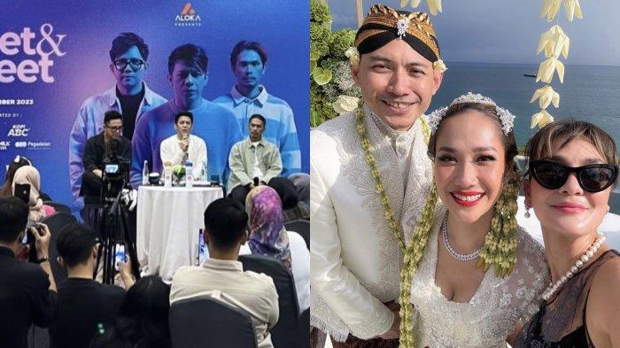 Ariel NOAH menghadiri acara Meet and Greet The Great Journey of NOAH (kiri), sehingga tak bisa hadir dalam pernikahan BCL, bukan karena ada Luna Maya.