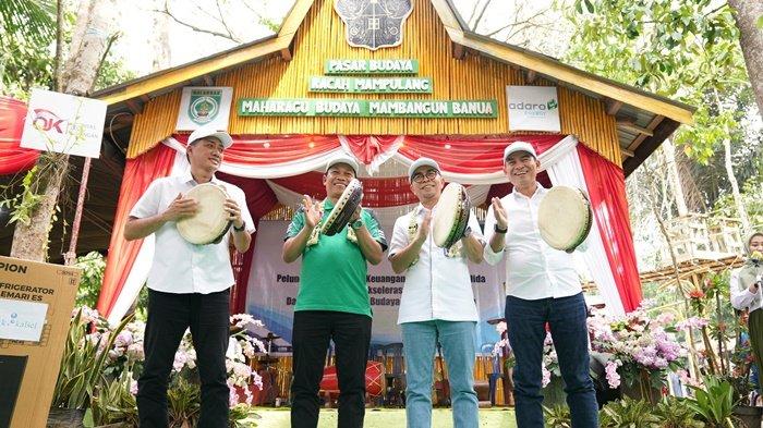 Kegiatan Peluncuran ekosistem keuangan inklusi Desa Balida sebagai desa akselerasi Bank Kalsel dalam festival pasar budaya racah mampulang.