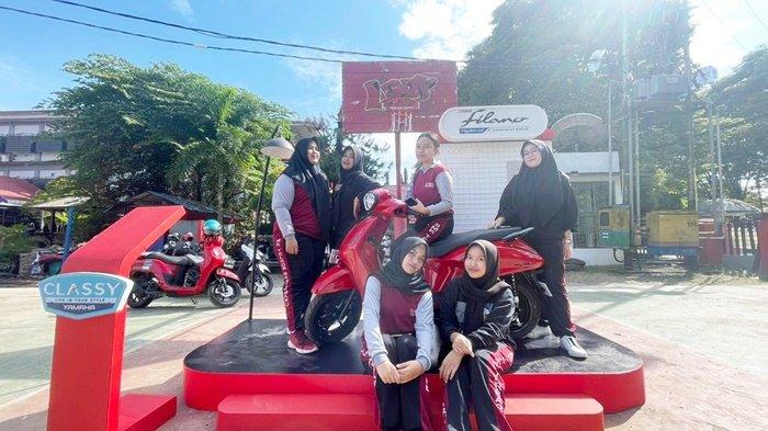 Keseruan di event Yamaha Fun Friday “School Holic” yang digelar PT Surya Timur Sakti Jatim (PT STSJ) selaku diler resmi Yamaha Kalselteng di SMK Telkom Banjarbaru, Jumat (16/6/2023).