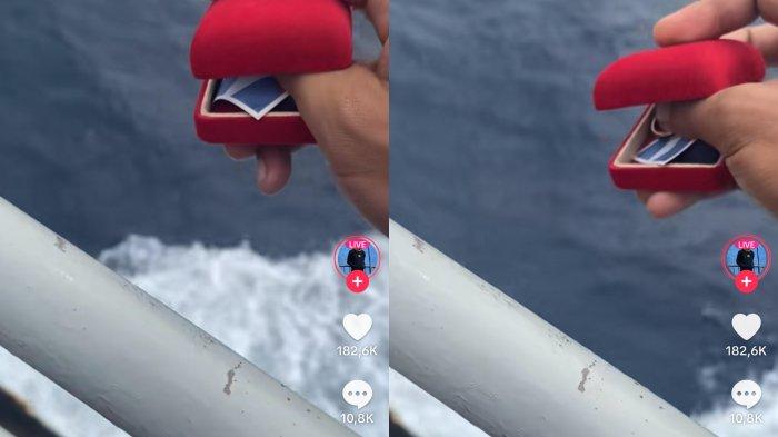 Kotak cincin yang dibuang pria ke laut