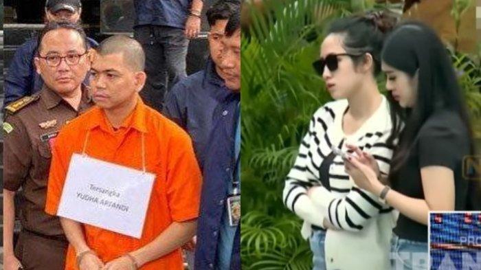 Kolase Tamara Tyasmara menghadiri reka adegan Yudha Arfandi di lokasi kematian Dante.