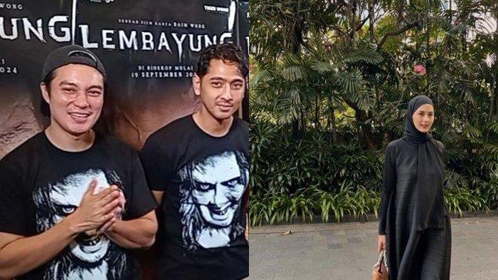 Kolase foto Baim Wong saat promo Film Lembayung dan Paula Verhoeven. (Instagram paulaverhoeven/Tribunnews.com)