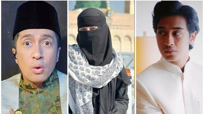 Kolase foto Irfan Hakim, Umi Pipik dan Abidzar Al Ghifari.