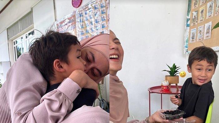 BERTEMU LAGI - Kolase foto Paula Verhoeven kembali bertemu Kiano Baim Wong, 25 Februari 2025.