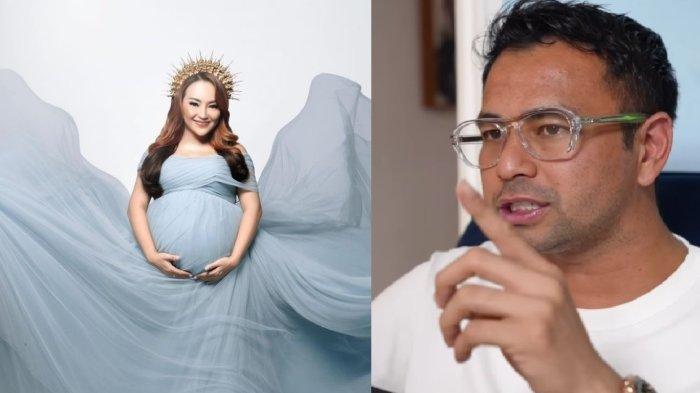 Kolase foto kehamilan Mpok Alpa dan Raffi Ahmad.