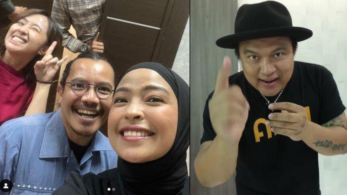 Kolase personel Band Kotak dan Posan Tobing.