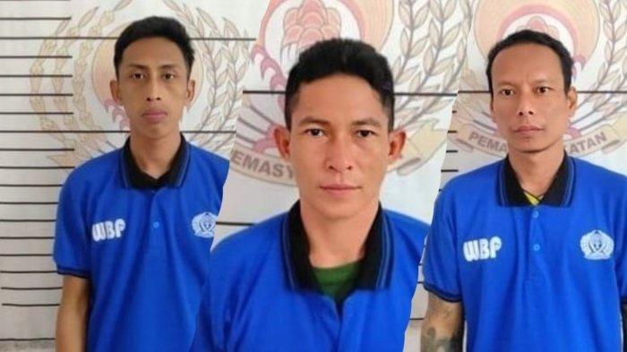 Kolase, tiga tahanan yang kabur dari Lapas Kelas III Sukamara Kalteng pada Minggu (16/6/2024) kemarin.