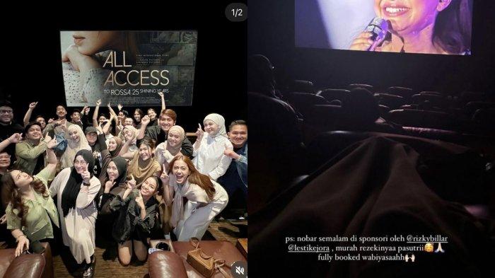 Lesti Kejora dan Rizky Billar borong tiket bioskop demi nonton bareng film Rossa.