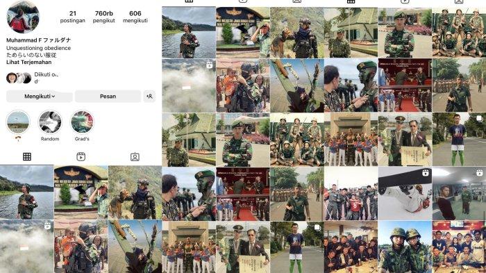Lettu TNI Fardhana hapus semua foto Ayu Ting Ting dari instagramnya. (Instagram derazala)