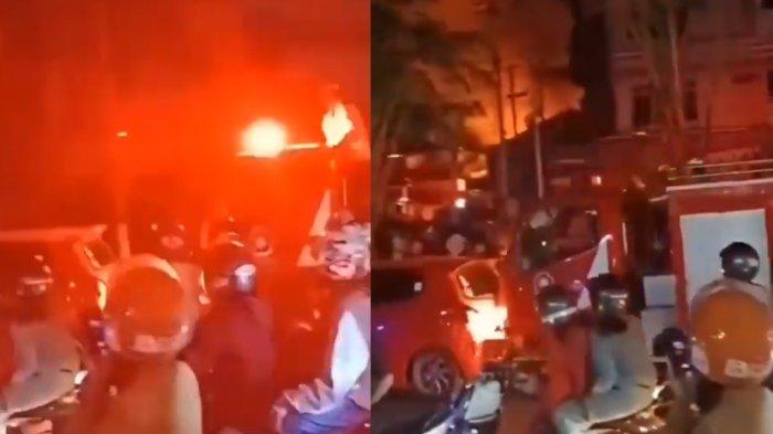 Aksi petugas pemadam kebakaran di Gunung Sari, Balikpapan Tengah, Kalimantan Timur, Tuai pro kontra. Lantaran truk menyeruduk mobil warga akibat tutupi jalan hingga videonya viral di sejumlah akun media sosial, Senin (14/7/2025).