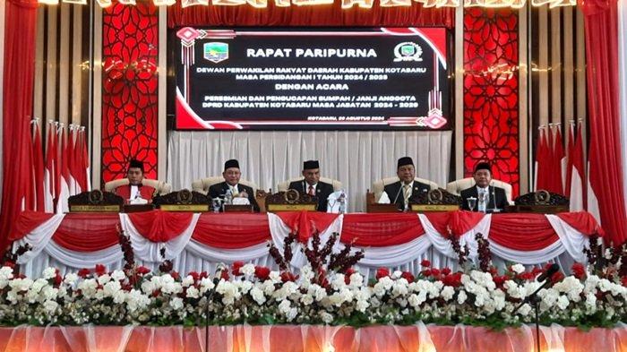 Paripurna istimewa pelantikan anggota DPRD Kotabaru periode 2024-2029.