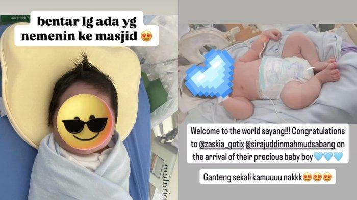 Penampakan putra Zaskia Gotik dan Sirajuddin Mahmud yang baru dilahirkan, Rabu (2/4/2025) kemarin.