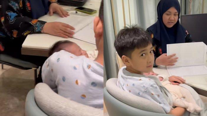 Rafathar beri wejangan kepada baby Lily.