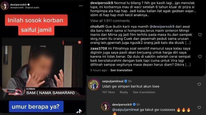 Perseteruan Dewi Perssik dan Saipul Jamil.