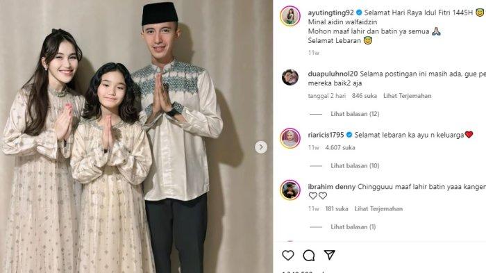 Postingan Ayu Ting Ting bersama Lettu Muhammad Fardhana