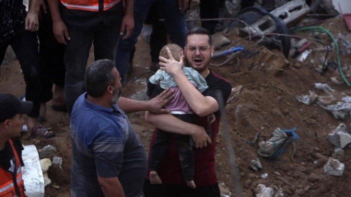 Serangan Israel ke Gaza Terus Makan Korban, Tercatat Lebih 11.000 Warga Palestina Tewas - Banjarmasinpost.co.id