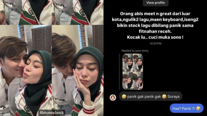 Reaksi Rizky Billar kala dibilang panik oleh netizen efek isu miring ia pernah tidur dengan Soraya Rasyid. (Instagram rizkybillar)