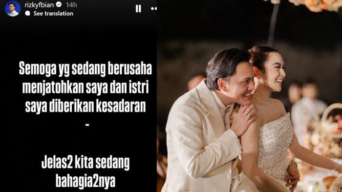 Reaksi Rizky Febian soal isu miring yang menghampiri rumah tangganya dengan Mahalini.