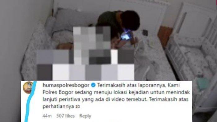 Reaksi akun Polres Bogor di unggahan viral Cut Intan Nabila.