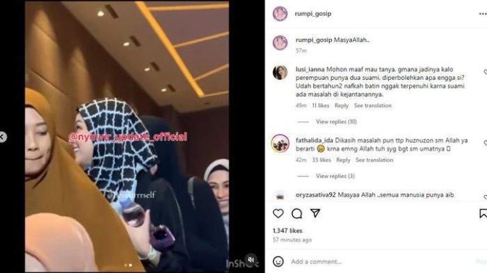 Rebecca Klopper terpantau mengikuti pengajian