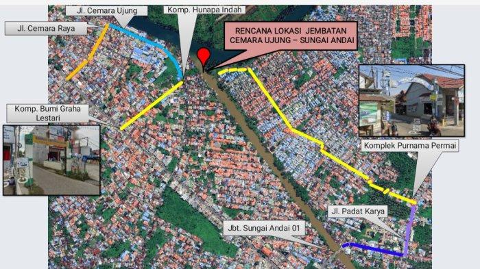 Rencana pembangunan Jembatan Gantung Cemaraujung-Sungaiandai
