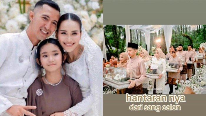 Satu momen lamaran Lettu Muhammad Fardhana dan Ayu Ting Ting. Ada Bilqis Kumaira Razak.