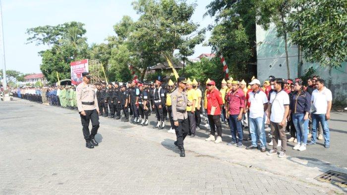 Suasana Apel Gelar Pasukan Operasi Mantab Brata Intan 2023-2024.