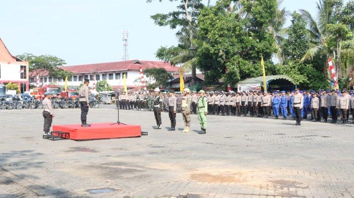 Suasana Apel Gelar Pasukan Operasi Mantab Brata Intan 2023-2024.