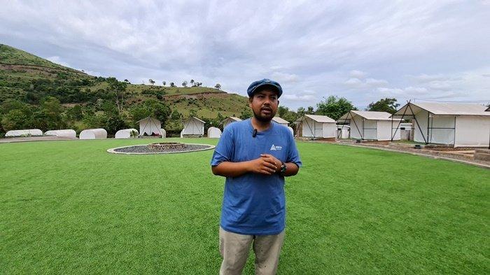 GLAMPING di KIRAM - Suasana Areea Glamping di Desa Kiram Kabupaten Banjar, Selasa (27/5/2025). Setiap malam, pengelola menyalakan api unggun. 