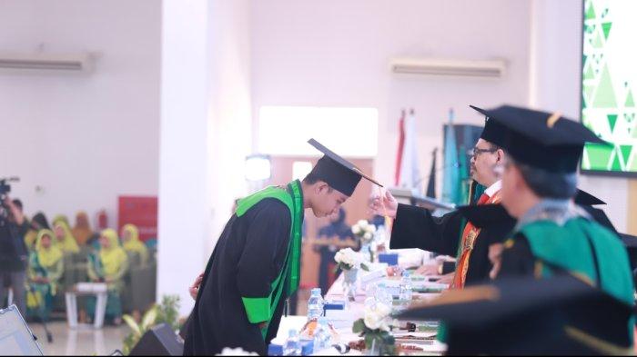 Suasana Wisuda UIN Antasari Banjarmasin di Banjarbaru, Sabtu (16/9/2023).