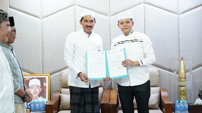 Suasana penyalitan dana hibah Pengamanan Pilkada dan organisasi.