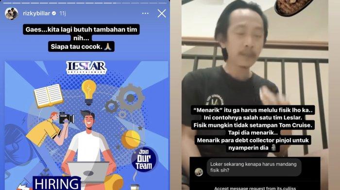 Syarat lowongan kerja perusahaan Rizky Billar tuai kritik efek dianggap memandang fisik. Suami Lesti Kejora bereaksi beri penjelasan.