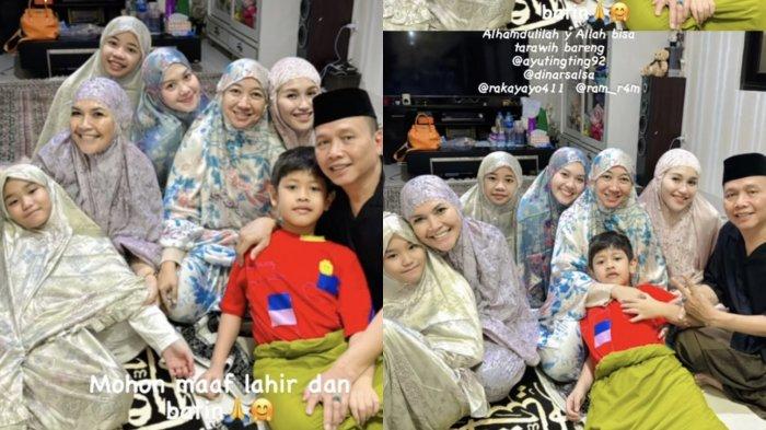 Kebersamaan Ayu Ting Ting dan keluarga Lettu Fardhana