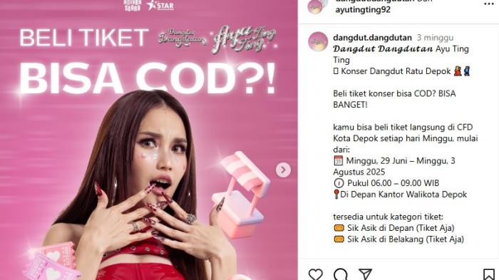 Tiket konser Ayu Ting Ting mulai dijual.