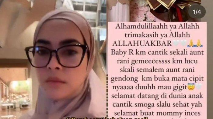 Unggahan Aisyahrani soal sosok bayi Syahrini dan Reino Barack.