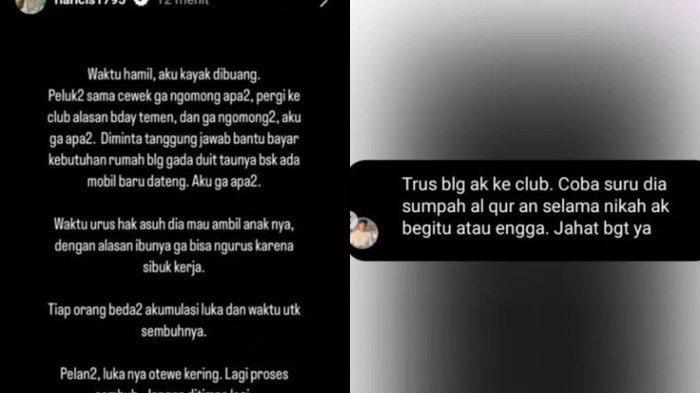 Unggahan Ria Ricis dan Teuku Ryan di media sosial. Konflik mantan suami istri itu kembali memanas pasca bercerai.