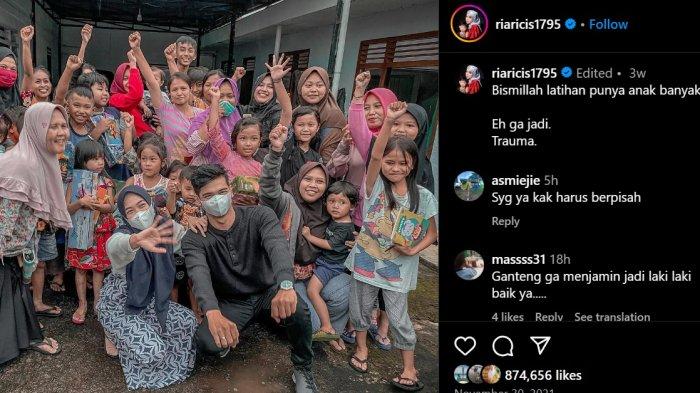 Cuitan Ria Ricis di Instagram