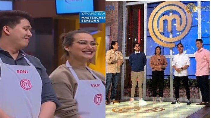 Vanty dan Sony saat dinilai Kaesang Pangarep dan Gibran Rakabuming di MasterChef Indonesia season 6