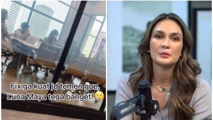 Video Luna Maya marah-marah ke beberapa karyawannya hingga gebrak meja tersebar hingga viral (YouTube/TS Media - TikTok/makciiim)