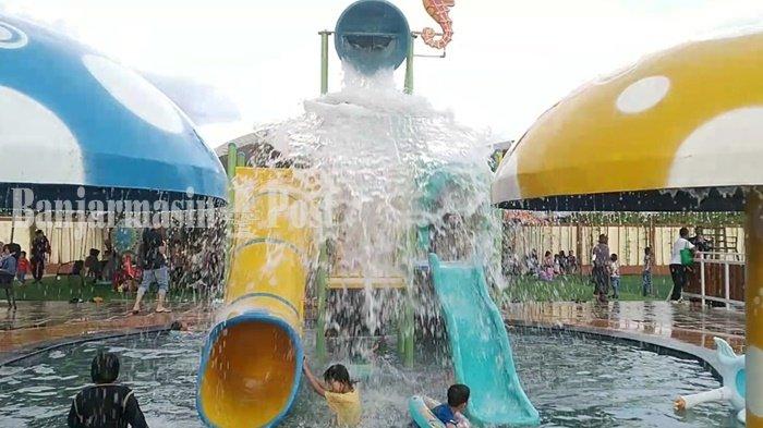 Palm Mini Waterpark, tempat wisata di Banjarbaru yang lagi hits.