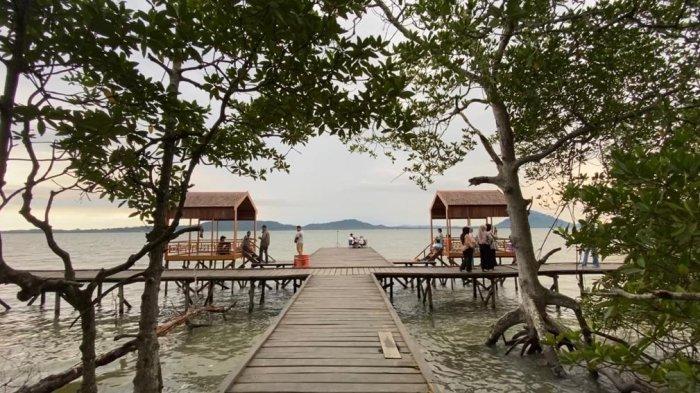 Potret Wisata Magrove Kersik Putih di Desa Kersik Putih, Batulicin, Tanah Bumbu, Kalimantan Selatan.