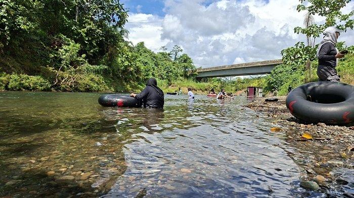 Wisata Pemandian Sungai Alut di Tanahbumbu.