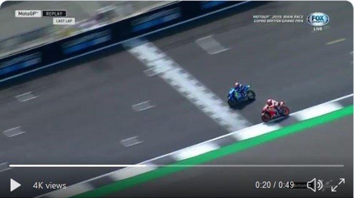 Hasil MotoGP Inggris 2019 - Dipecundangi Alex Rins di Garis Finish ...