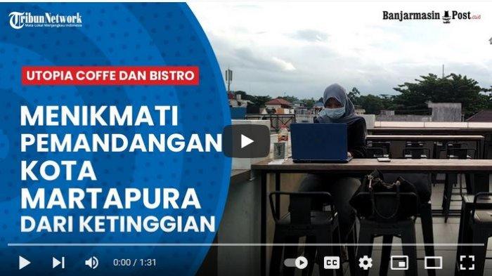 VIDEO Kerennya Menikmati Kopi dengan Pemandangan Kota Martapura di Atas