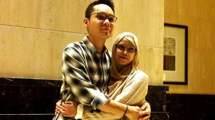 Presenter Ben Kasyafani dan istrinya, Nesyana Nabila.